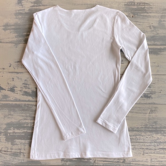 Modbod White Long Sleeve Layering shirt - Picture 4 of 4